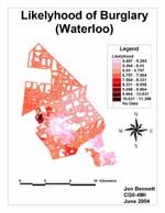 likelihood of burglary in Waterloo region